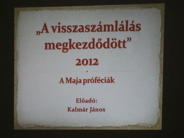 A Galaktika baráti kör őszi vendégelőadója volt: Kalmár János A Galaktika baráti kör őszi vendégelőadója volt: Kalmár János
